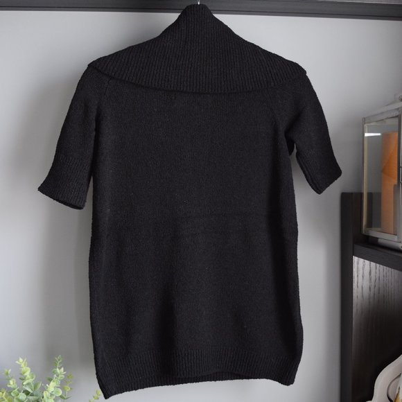 NWT LOFT Cowl Off-Shoulder Sweater (Black) XSP - Picture 4 of 9